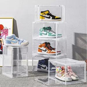 03 함 투명 정리 자석 운동화 여닫이 아크릴 신발 슈케이스 보관