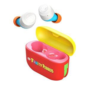 JLab Go Air Pop+ 트루 와이어리스 이어버드, 이어 헤드폰, 블루투스 이어폰, 35H 플레이타임 마이크 포함 USB-C 충전 케이스, 듀얼 커넥트, EQ3 사운드, 프루티 페블스