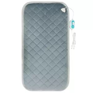 2인용 전기방석 벨로아 그레이 온열방석 극세사 쇼파매트 사무실 의자전기매트