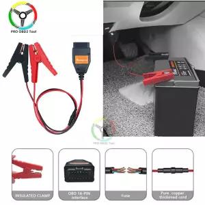 호환 AER OBD2 배터리 클립 OBD 전원 공급 장치 도구 비상 전원 끄기 보호대 ECU 메모리 케이블 전선가리개
