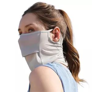 숨쉬기편한 얇은 여성 롱넥 얼굴햇빛가리개 통풍 낚시