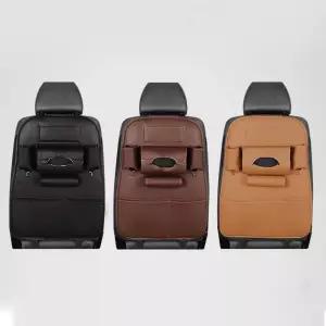 킥커버 시트 스크래치 방지 다용도 포켓 레더 수납함차량용매트 카매트 용메트 시크 뒷자리 테이블 자동차