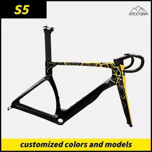 자전거프레임 S5 카본 로드 자전거 프레임 BB79 Di2/기계 호환 12x100/142mm 스루 액슬 디스크 브레이크