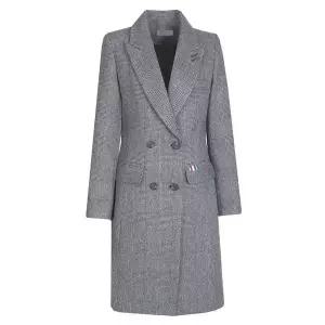 [하프클럽/비비드시크릿가너]여성 글렌체크 포인트 겨울 정장 울코트