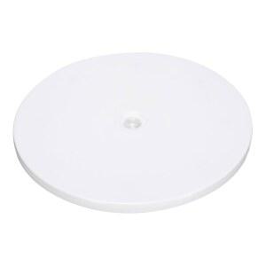 강철 볼 베어링이 있는 9인치 헤비 회전 회전식 스탠드, 대형 스크린 TV 컴퓨터 모니터용 360 레이지 수잔 베이스, 흰색