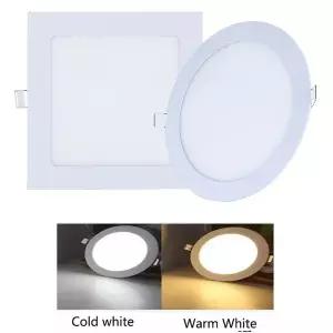 매립등 초박형 LED 다운라이트 3W 4W 6W 9W 12W 25W 원형/사각형 천장 매입형 패널 실내 스팟 램프 AC85265