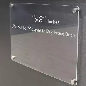 투명 아크릴 자석 냉장고 메모 보드판 붙이는 화이트보드 칠판 미니 스케줄