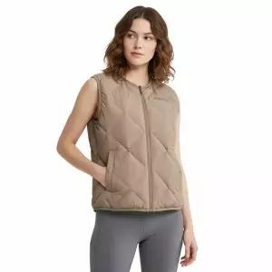 디스커버리 25FW 신상 여성 디하스 튜브 패딩베스트 조끼경량다이아몬드퀼팅U넥무봉제레귤러핏스탠다드 DWD