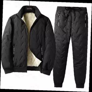 남성 패딩 점퍼 바지 세트 겨울 기모 안감 보온 트랙수트 운동복