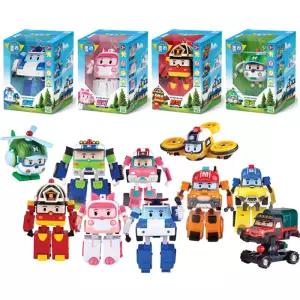 로보카폴리 변신로봇 디럭스 5인치 7인치 폴리 로이 엠버 헬리