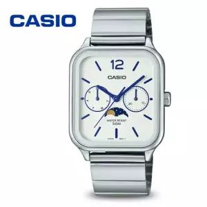 카시오 문페이즈 스퀘어 카플워치 MTP-M305D-7A 공용 메탈시계