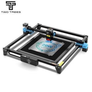 Twotrees TTS-20 Pro 스테인레스 스틸 레이저 조각 기계 WiFi 오프라인 제어 및 절단기 CNC