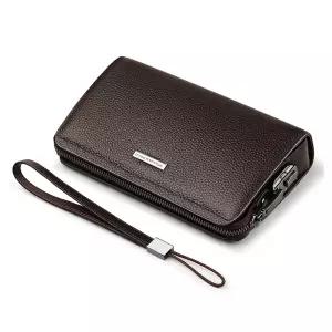 [백스테이]B336W 천연소가죽 잠금장치 미니멀 남자 클러치백