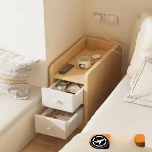 슬림 미니 서랍 2단 침실 협탁 틈새 원룸 공간활용 폭좁은 낮은 와이드 작은 와이드서랍장