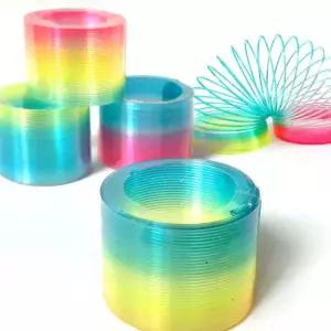 레인보우링 컬러링 스프링 장난감 무지개링 12개 세트