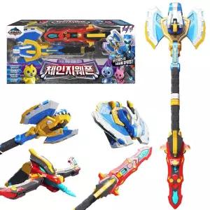 미니특공대 슈퍼공룡파워 체인지웨폰 불빛 장난감칼 프테라쉴드윙 새미봇 변신로봇