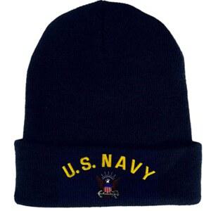 남녀 군용 모자 미 해군 니트 캡 미 해군 소장품