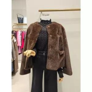 [갤러리아] [SI]포켓 라운드 퍼 숏자켓(SHL8913ZJJ)