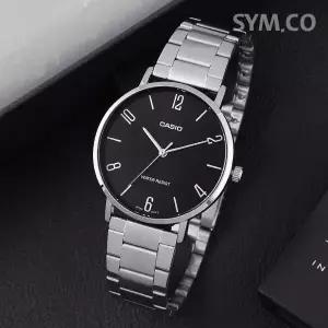 [카시오] MTP-VT01D-1B2라지사이즈 심플 아날로그 캐쥬얼 남자 메탈 시계 c