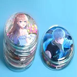 투명 캔뱃지 커버 10p 보관 보호 케이스 원형 굿즈 정리