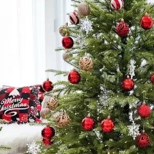 (색상 트리오너먼트필리그리 믹스24P GS)사러왕크리스마스 트리 장식 믹스 세트 24P 필리그리 장식볼 오너