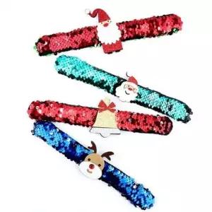 ( )1500 크리스마스 스팽글팔찌 파티 데코 답례품 유치원 놀이잼 문구 완구 선물 크리스마스 초등학생