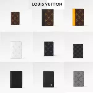 24SS  남성 포켓 오거나이저 카드 명함 지갑 홀더 모노그램 다미에 이클립스