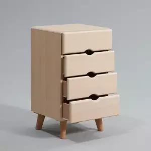 미니 서랍장 컬러 협탁 소형 수납장 고급 4단