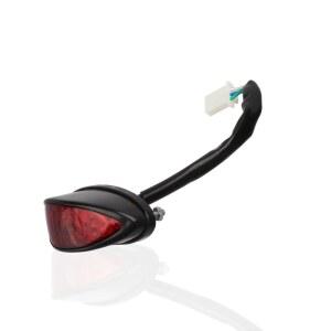 범용 오토바이 LED 후미등, 후방 브레이크등, 방수 후미등 램프, ATV 피트 더트 바이크 액세서리, 12V 전구