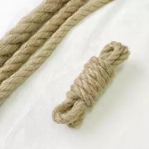 튼튼한 꼬인 22mm 두꺼운 로프 밧줄 공원 동아줄 수공예 스크래쳐 대마 등산