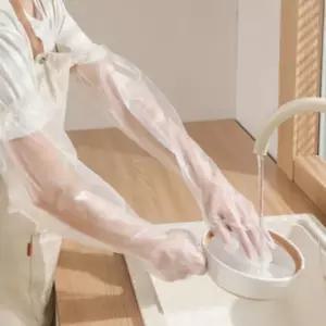 긴목 비닐장갑 일회용 청소 세차 김장용 두꺼운 장갑