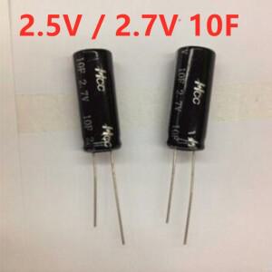 10PCS 패러데이 커패시터 슈퍼 10F 2.7V 새로운 정통 10*25