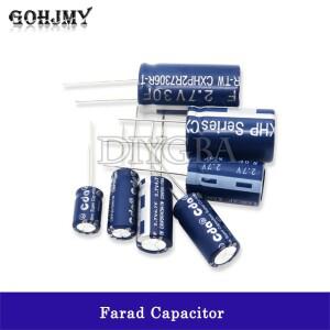 2개/몫 2.7V 슈퍼 커패시터 2F 3.3F 4F 4.7F 5F 6F 7F 8F 10F 30F 패러데이