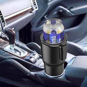 온열 차량용 온냉 12V 내장형 홀더 디스플레이 화면 원터치 스위치 차량 가정용 음료병 보온병