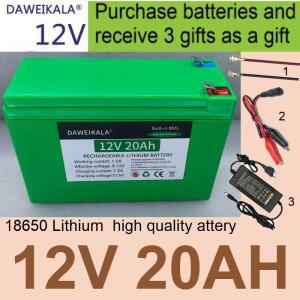 2026년 신제품 12V 20AH 18650 리튬 고품질 배터리 팩 스프레이 태양 전지 예비 온보드 3A 충전
