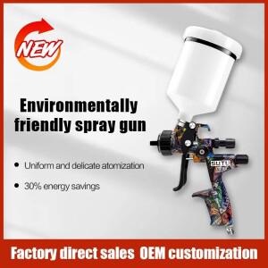 Sutu 5800 공압 스프레이 건 1.3mm 스테인레스 스틸 노즐 600ml 냄비 자동차 가구 페인트 클리어 원자화