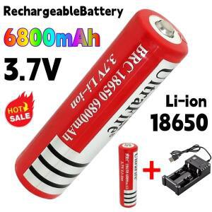 새로 업그레이드된 2026년 신형 3.7V 6800mAh 충전식 18650 리튬 배터리 LED 손전등