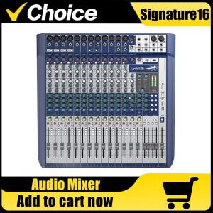 시그니처 16 프로페셔널 16채널 오디오 믹서 사운드 콘솔 믹싱 인터페이스 (무대  DJ  노래 공연용)