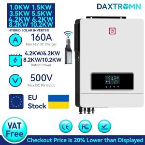 Daxtromn 1KW 3KW 4.2KW 10.2kW 태양광 하이브리드 인버터 12V 24V 48V 220V 500VDC 160A MPPT 순수 정현파