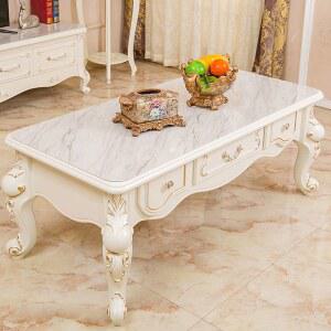 수입 엔틱 거실 테이블 수입소파테이블 서랍 베란다 대리석원형테이블 수납 세트