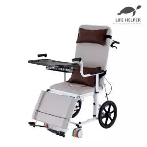 라이프헬퍼 수동식 환자 리프트 휠체어 ML2  침대형 리클라이닝) 간이변기 쇼파 화장실 마비 간병 요양원
