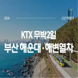 2026해돋이 [KTX]부산 해운대 해변열차 일출+태종대+자갈치 시장