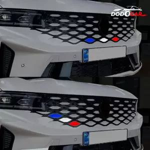 그랑 콜레오스 용품 그릴 삼색 커버 반사 스티커 튜닝 필름