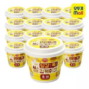 [본사직영] 오뚜기 달걀하나톡넣는 쌀컵케이크 초코 60g 16개