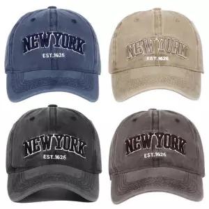 [룽스]야구모자 빈티지 캡모자 워싱 챙모자 데님