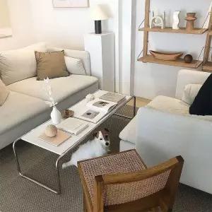 라치오테이블 거실 좌식테이블 긴 사각형 낮은 소파 좌탁