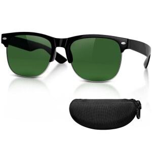 남성용 용접 안경, 고글 패션 선글라스 자외선 차단 경량 보호 안전 안경