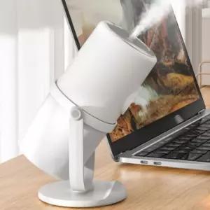 무선 듀얼 무드등 사무실 학생 회전 가습기 화이트