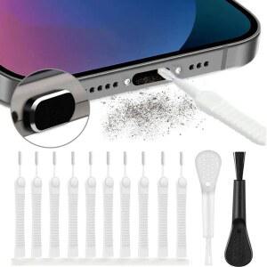 Charging Port Cleaning Set for IPhone 16 15 14 Pro Max Cleaner Kit Portable Computer Keyboard Tool Brush