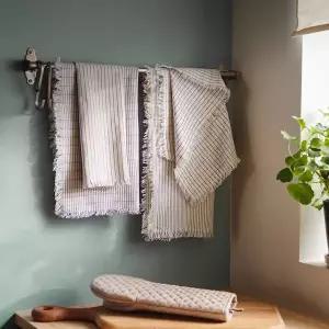 [이케아] 벨보르다드 행주 4P 화이트블루 45x60cm